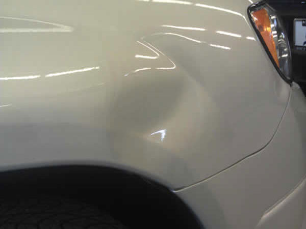 PDR Fender Dent Repair Before