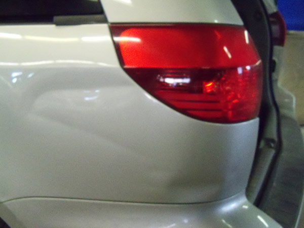 PDR Quarter Panel Dent Repair Before